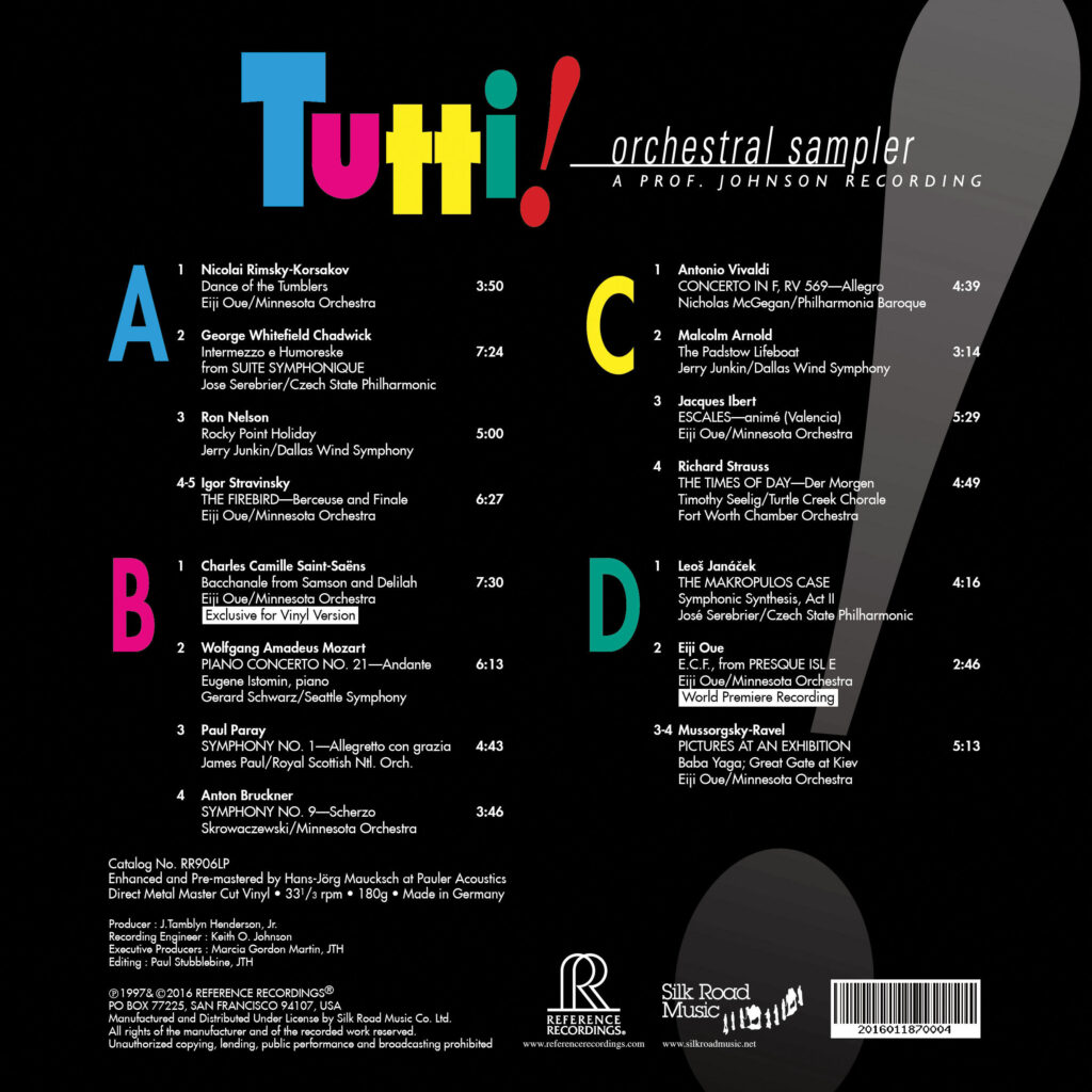 Tutti LP back cover
