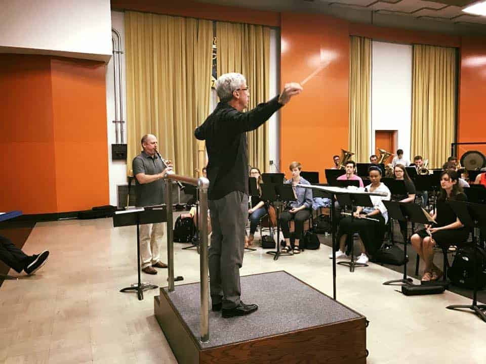 Jerry Junkin Rehearsing with the University of Texas Wind Ensemble
