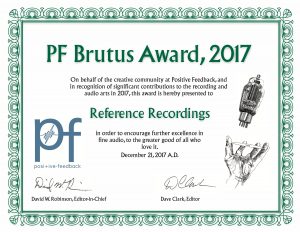 Positive Feedback Brutus Award 2017