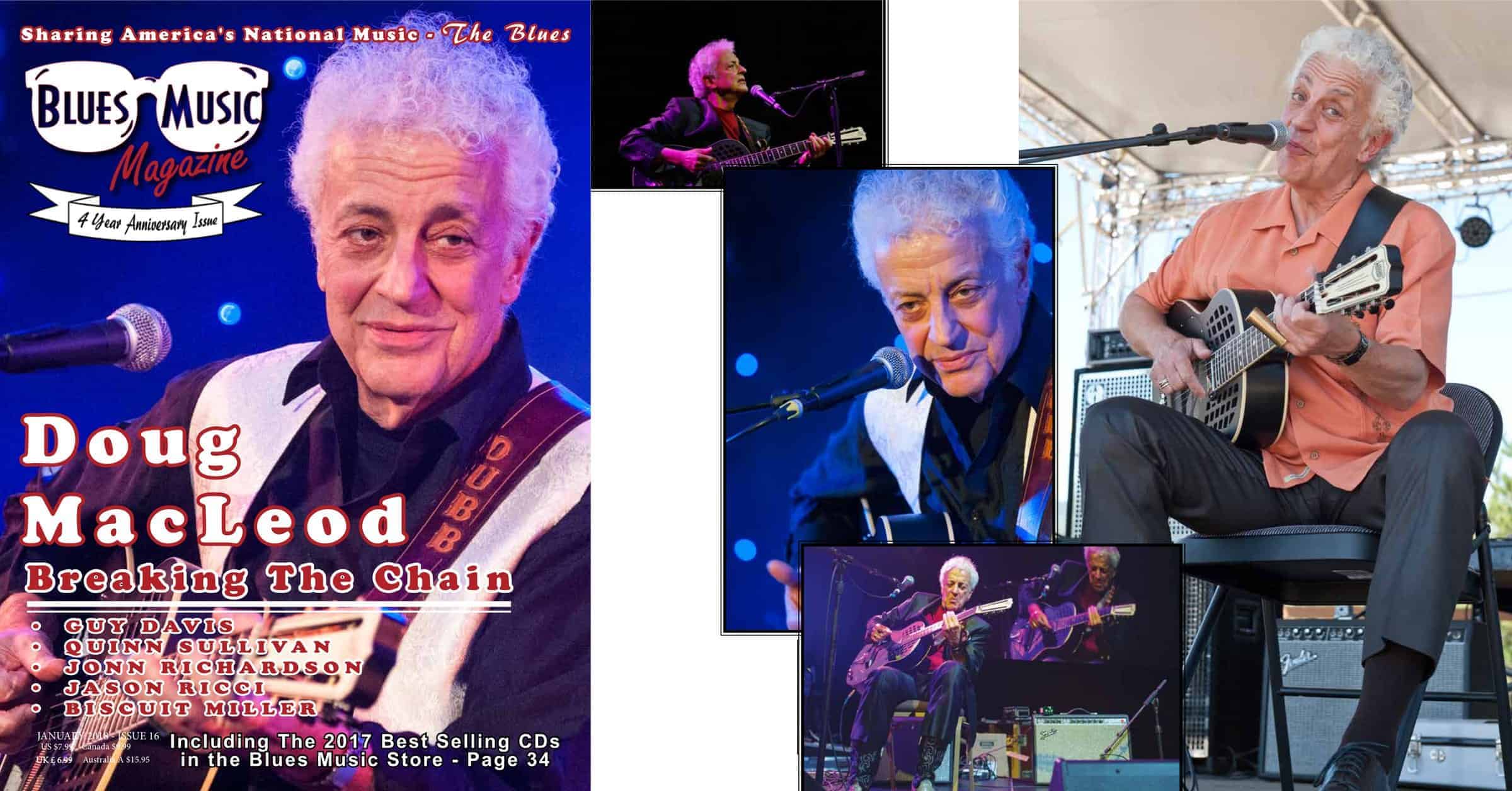 Blues Music Magazine Feature for Doug MacLeod