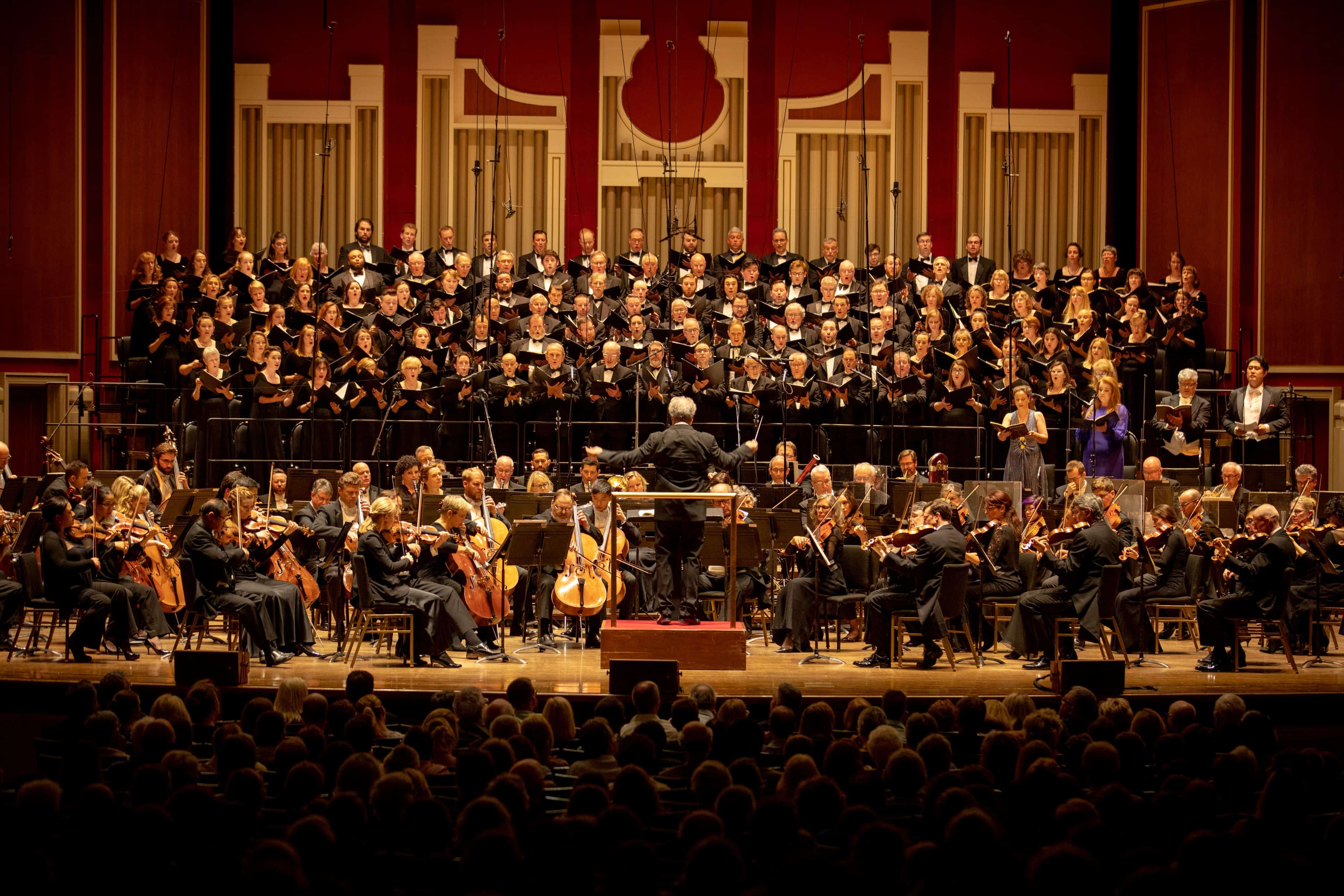 Manfred Honeck leading the PSO concert recording of Beethoven 9