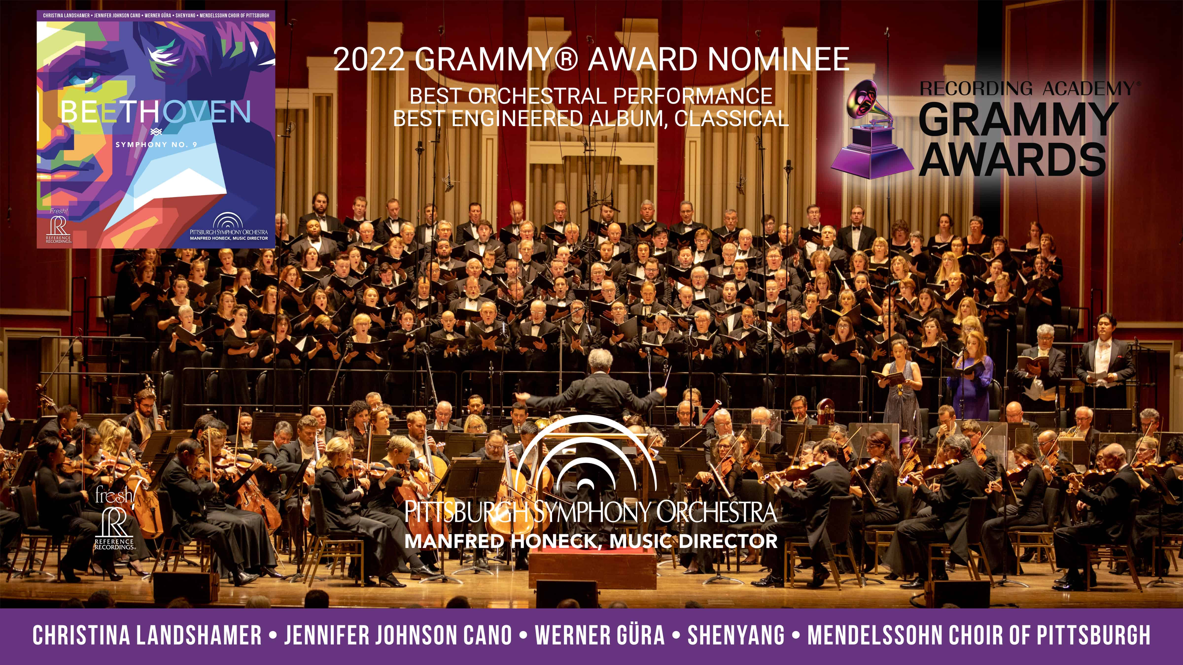 Beethoven Symphony No. 9 - GRAMMY Nominations over the performing ensemble