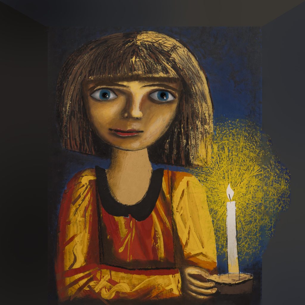 Bomb shelter - Vasilisa Druzhinina, 10 years old, Aza Nizi Maza, art direction by Mykola Kolomiyets