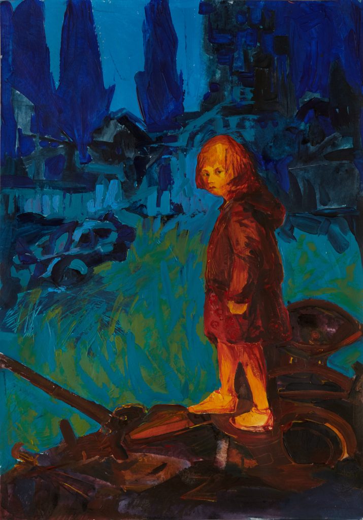 Lesia Babliak, from Yellow‐Blue Album of war art. March, 2022